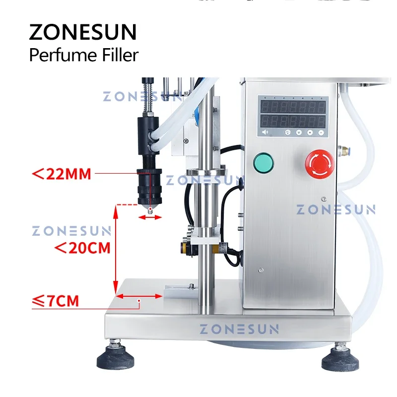 Perfume Fragrance Liquid - ZONESUN ZS-YTZL500S Riempitrice pneumatica per profumo