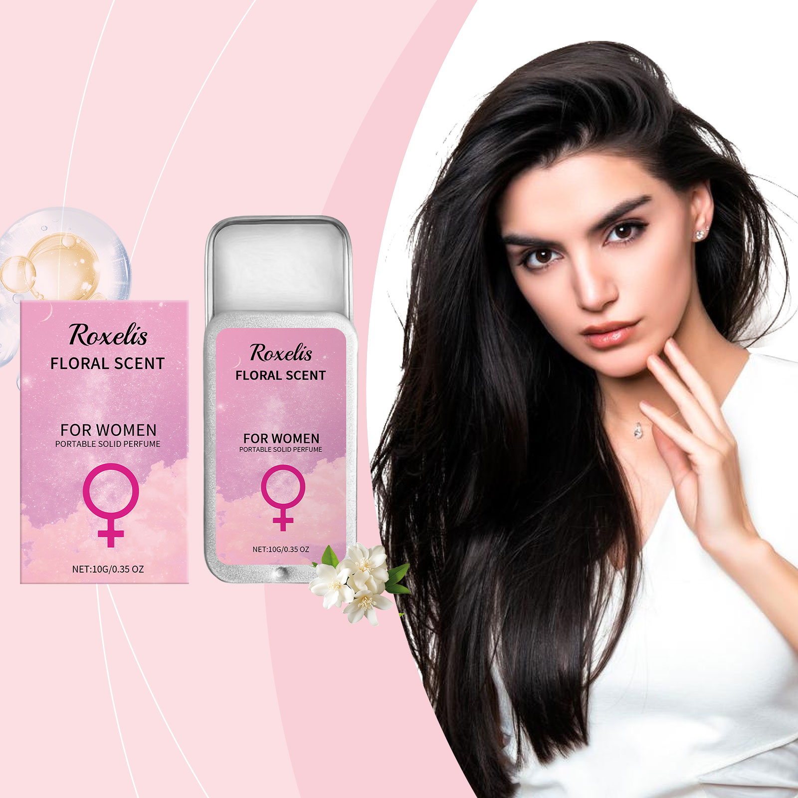 Roxelis Profumo solido portati - Perfume Jasmine Fragrance recensione e prezzo